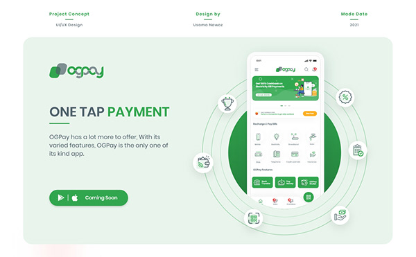 Online Payment App Design | OGPAY | UI/UX Design