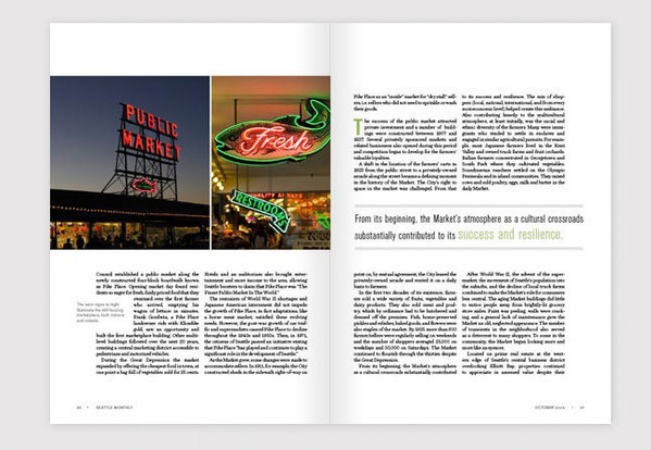 seattle pike place magazine Layout