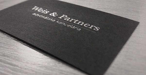 Website Webdesign Web lawyer black and white decent slovakian graphic business card