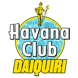 Havana Club daiquri yellow blue summer Rum Pool Advertising  campaign stickers