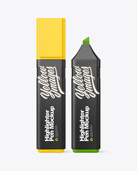 Drawing  Education fluorescent highlighter ink Marker Mockup pen pencil permanent