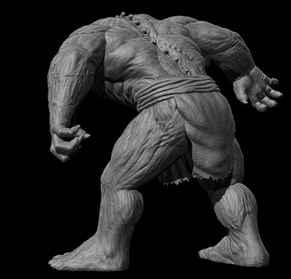 creature Scary Creature Design detail wild screaming textured 3D model 3D monster