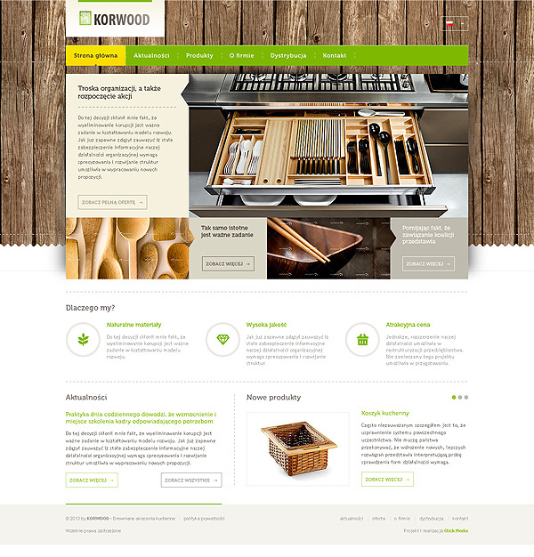 Website Webdesign Web wood kitchen accessories