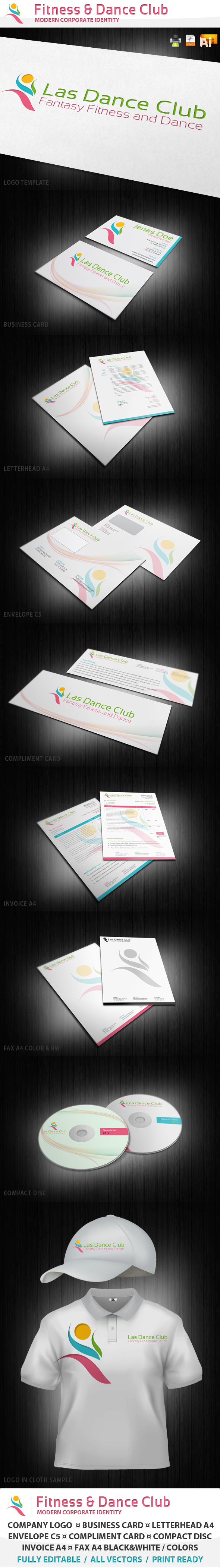 Aerobics body business card center club corporate exercises fitness gym identity Instructor modern professional sport Stationery template weight Wellness workout