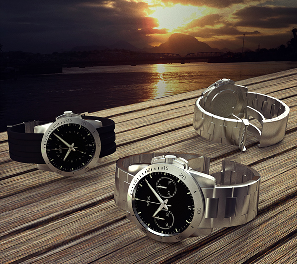 Watches watch timepiece horology relojes relogio wristwatch 3D blender cycles rendering sunset compositing swiss Brazil