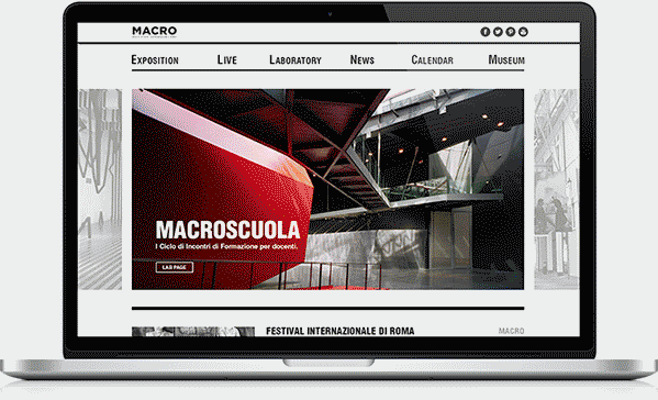 museum art minimal White Web design black & white Responsive responsive website mobile mobile website tablet tablet website gif