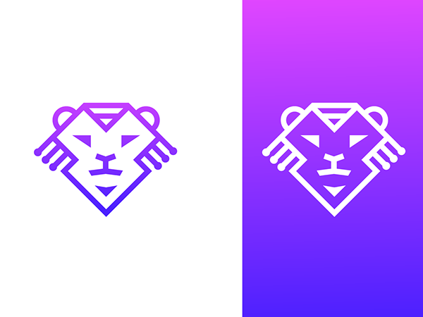 Modern Tech Lion Business Logo Design