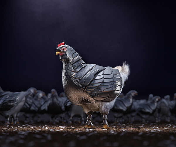 Armored Chicken - CGI
