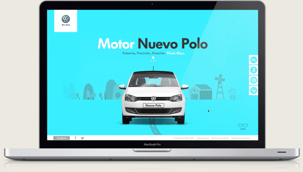 Webdesign Web volkswagen flat ui user interface flat design user experience mexico Car Website