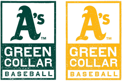 Jason Rothman Oakland A's Green Collar Baseball Oakland Athletics professional sports branding