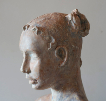 grace Sculpt statue statua teen hair up plaster alabastro pink art
