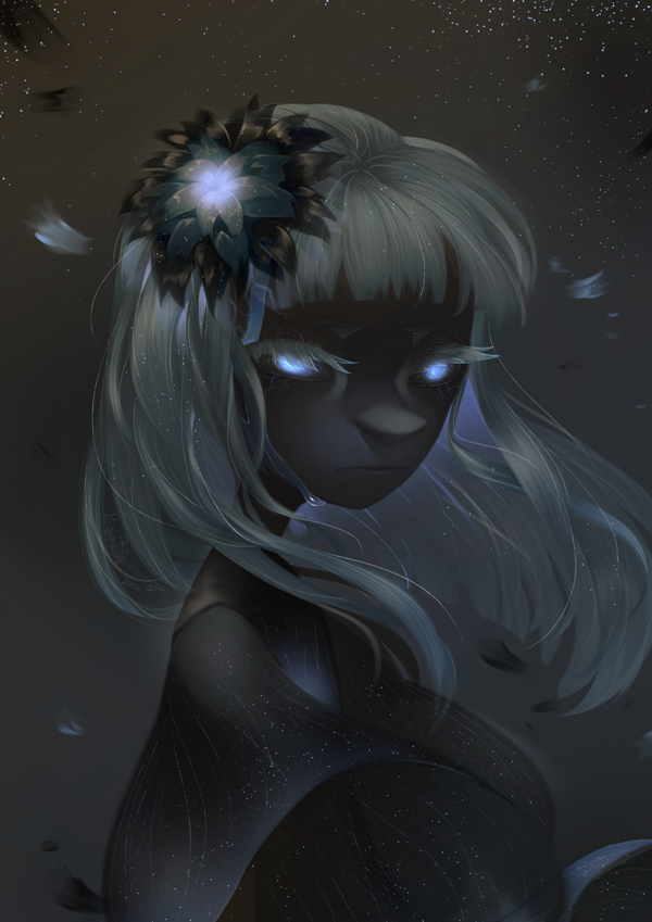 black flower girl