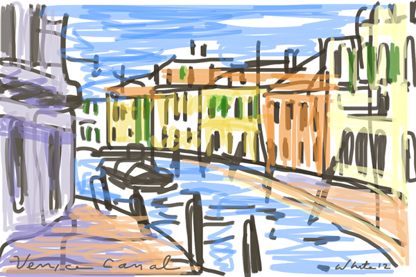Italy Croatia sketchbook Travel postcards brushes app iphone color light artist roger White Dean Martin after effects