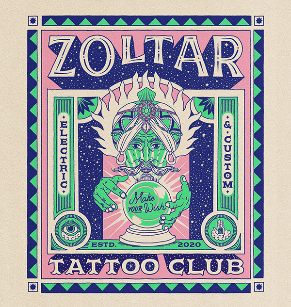 Zoltar Tattoo Club Brand