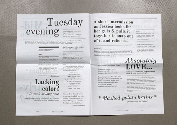 newspaper  editorial design Layout letters black and white print publication