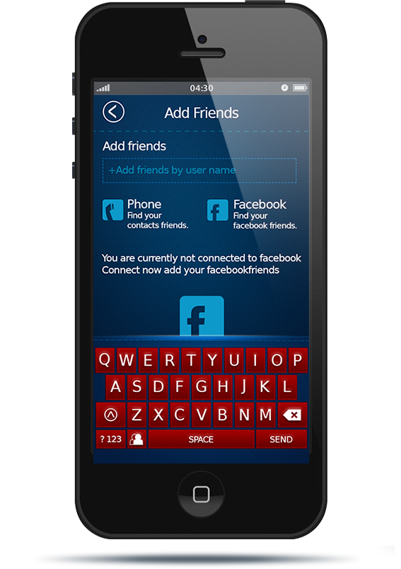 mobile applications apps Guescribe gues blue mobile design