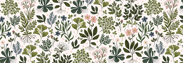 Herbarium ~ vintage inspired print and pattern
