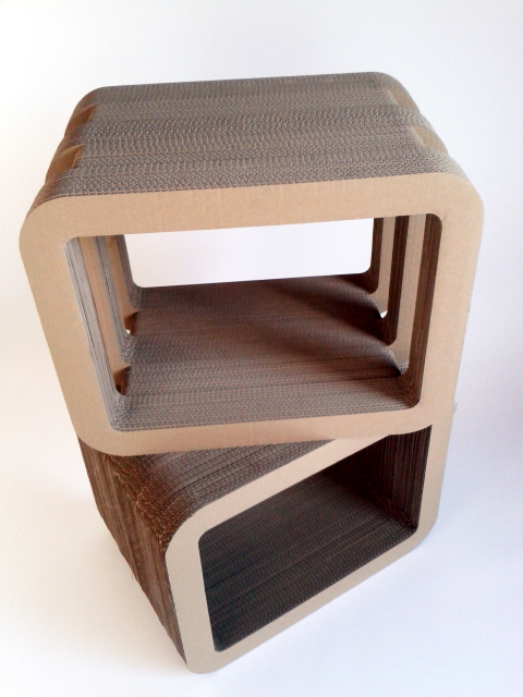 cardboard table furniture tektura meble półki Shelf