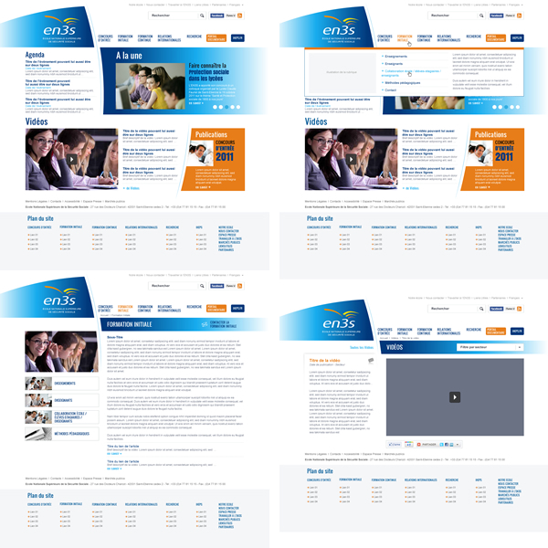 antoine jullien Web wedesign concept graphic portfolio site Website