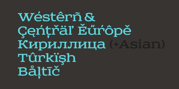Retro slab serif font Typeface Glenjan free sreda  Cyrillic