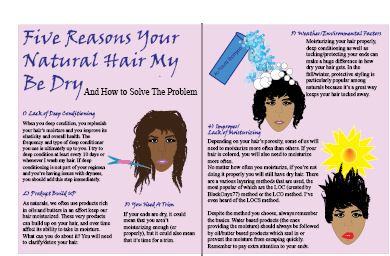 magazine illustrations Two-page spread hair Issues solutions mock