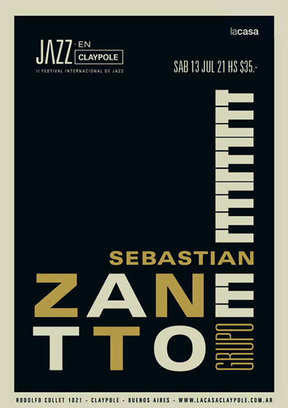 poster posters claypole jazz fest festival no square fattoruso cedric hanriot argentina International concert identidad jazz music