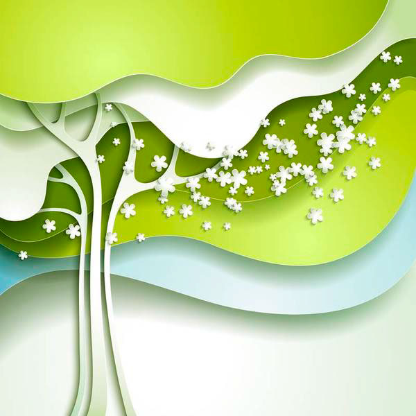 Nature background. Color paper design. Vector. on Behance