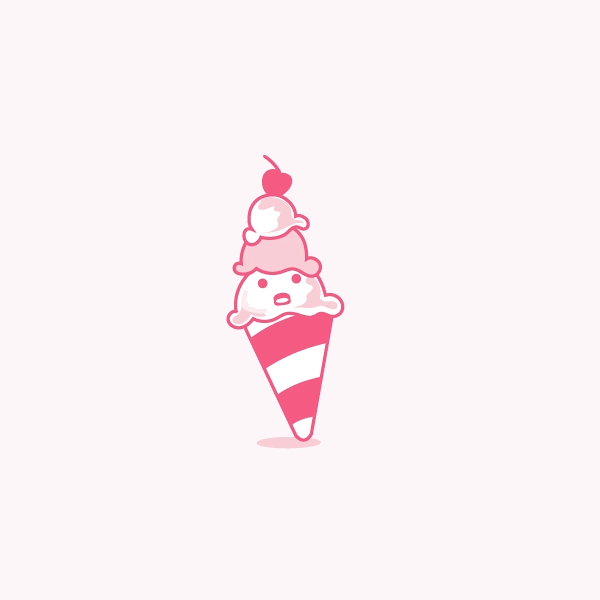 animation  after effects motion graphics  ice cream adobe illustrator