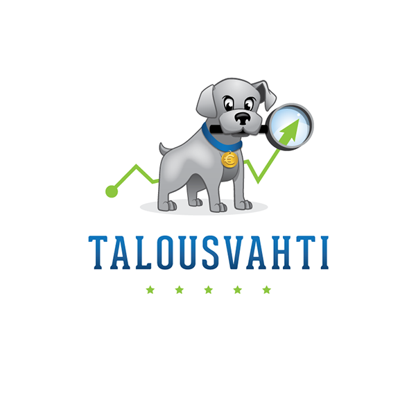 watch dog logo Character dog financial Bank banking Finnish