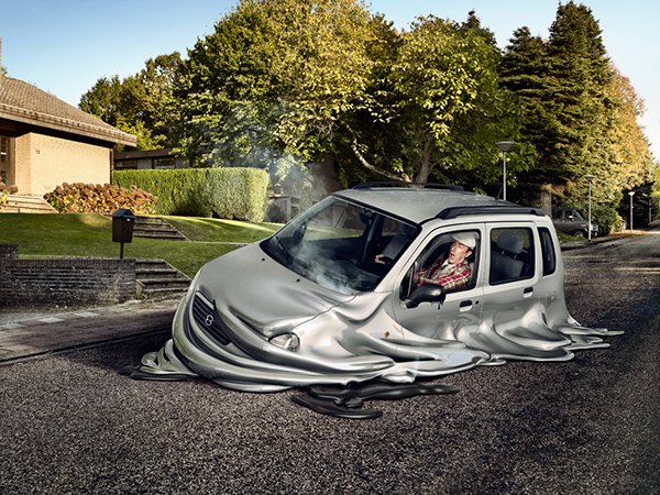 Cars automotive   maarten de groot 3D CGI melting