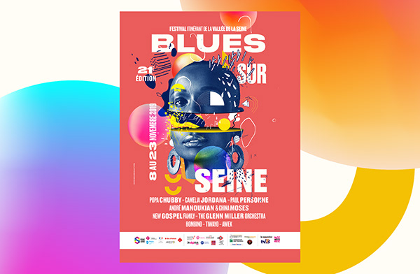 Blues Sur Seine - Poster and identity