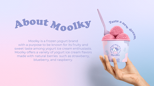 Moolky Frozen Yogurt | Branding