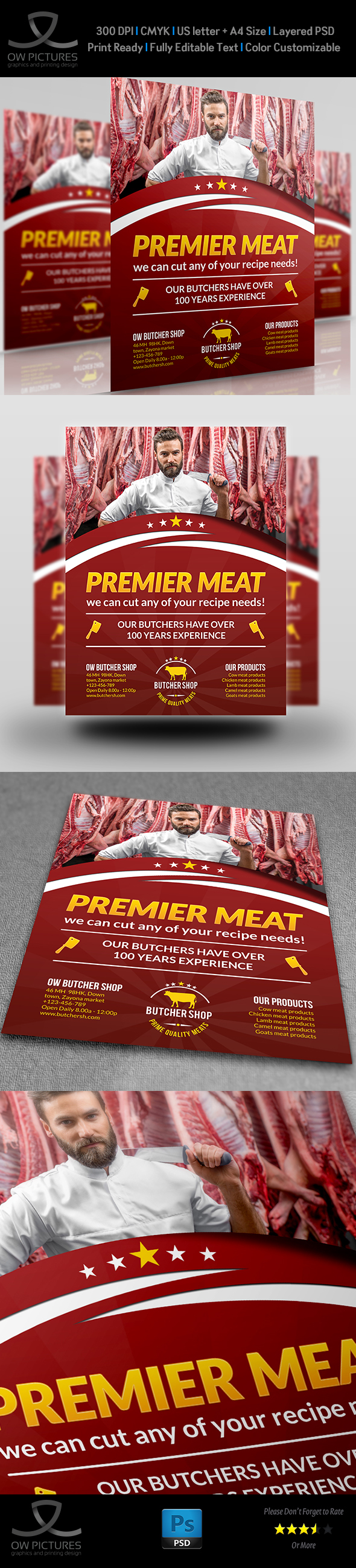 animal beef black butcher butcher flyer butcher shop butchery cow cut design