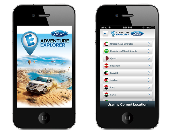 Ford Cars mobile Mobile Application design