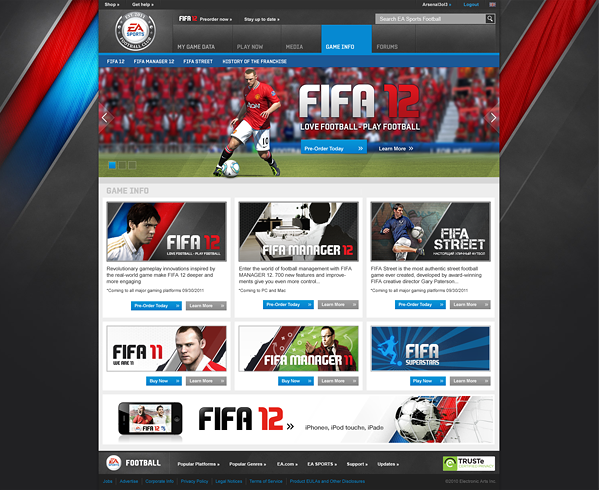FIFA  EA Sports ea sports fifa fifa 12 football  soccer video game