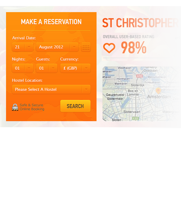 st christophers inns  website logo branding  design interface design  maps