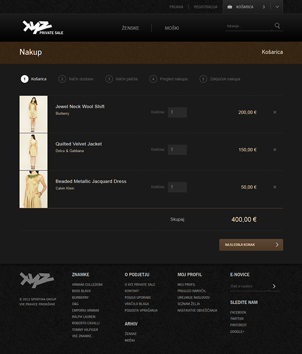 shop Fashion Store e-commerce html5 brands luxury dark elegant modern clean beauty  fashion women men