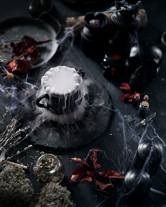 cinemagraph gif Magic   kitchen ghosts dry ice fog Wizarding World harry potter