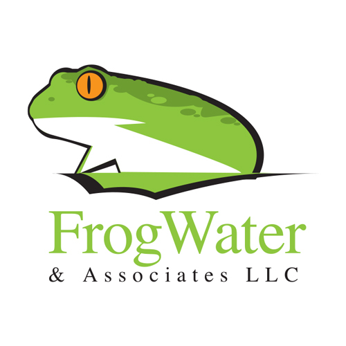 logo identity business card stationary frog water envelope ose