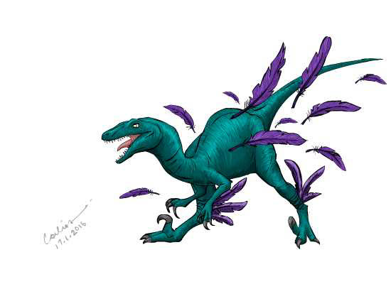 raptor art Drawing  Dinosaur