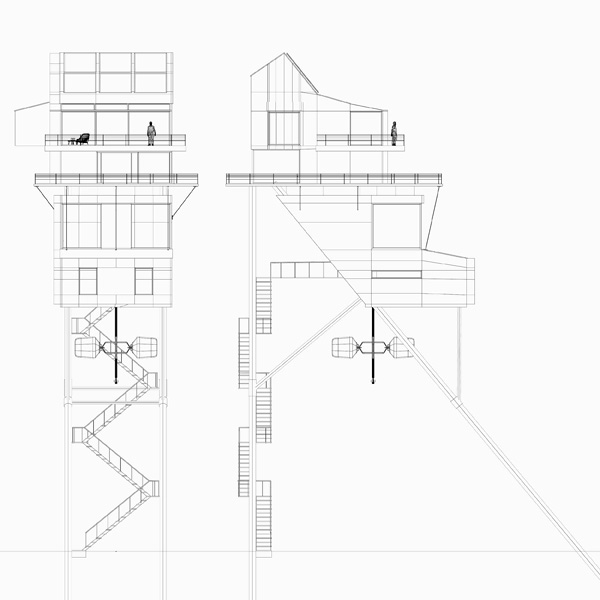achitecture house individual house CGI 3D c4d vray Landscape living room bedroom roost Corbusier calatrava Prouvé scotland