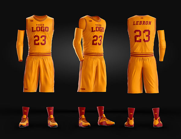Basketball Uniform Jersey PSD template