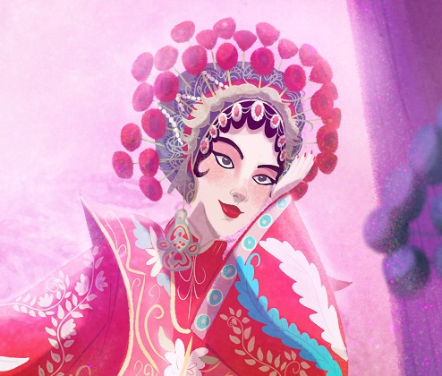 ChineseOpera opera Custom concept Illustrator china artwork design artist