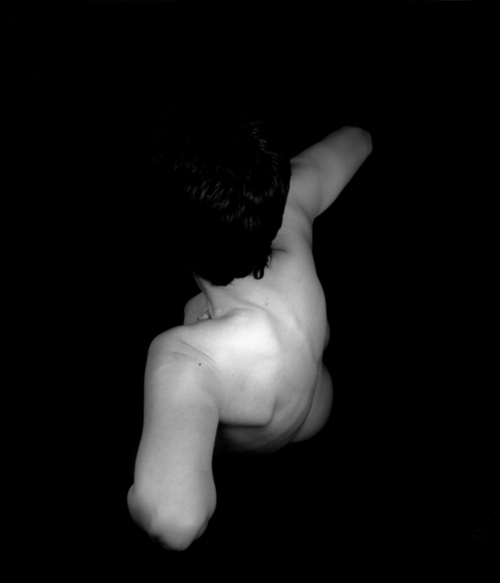 black and white bw studio nude body male female pain abandoned Amputated mind absence analog 6x7 Ilford Delta 100 fine art