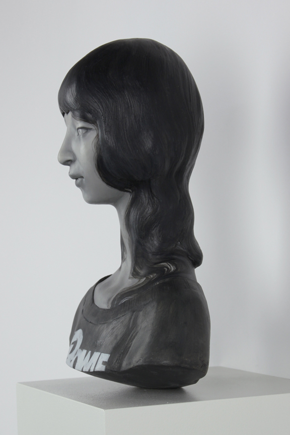 Adobe Portfolio sculpture bust ceramic sculptor david bowie david Bowie tribute woman art contemporary gosia gosia sculpture prisma Collective  Exhibition  achromatic