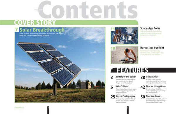 greenhouse Green House green magazine environmental Layout system design solar power rockwell frutiger boise state School assignment BSU eli meuler elijah mueler elicit mueller