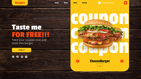 Burger Website | Restaurant Design