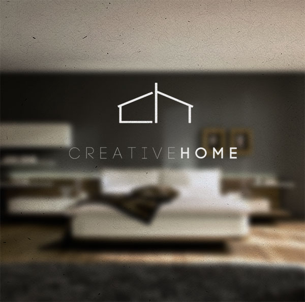 creative home logo decoration Interior architect business card
