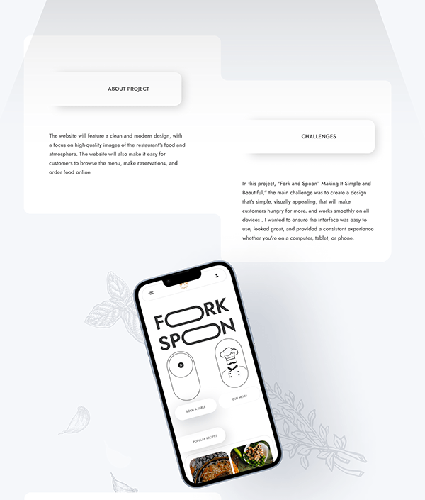 Fork & Spoon | Restaurant website