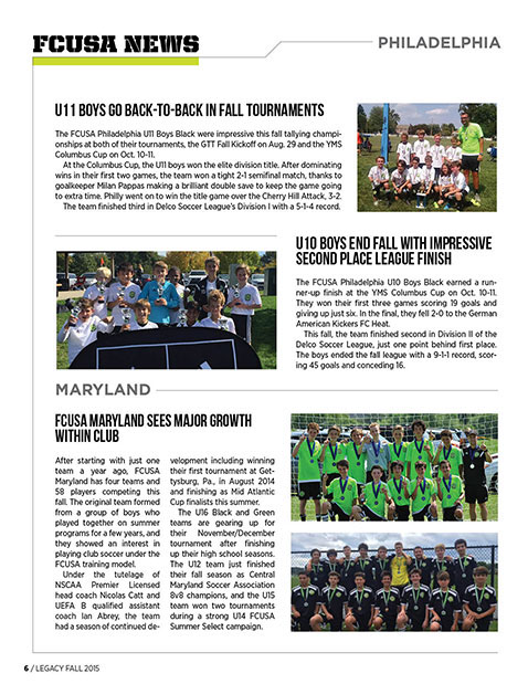magazine soccer club fcusa Layout publication sports